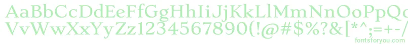 StokeLight Font – Green Fonts on White Background