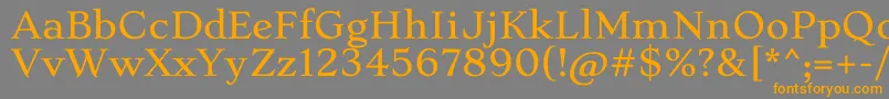 StokeLight Font – Orange Fonts on Gray Background
