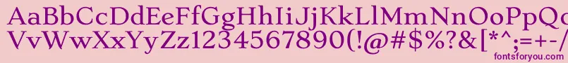 StokeLight-Schriftart – Violette Schriften auf rosa Hintergrund