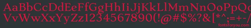 StokeLight Font – Red Fonts on Black Background