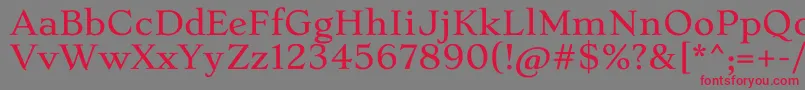 StokeLight Font – Red Fonts on Gray Background