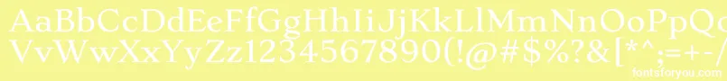 StokeLight Font – White Fonts on Yellow Background