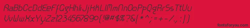 Zolofi Font – Black Fonts on Red Background