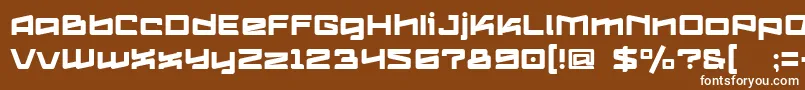 Logofontik4fRegular Font – White Fonts on Brown Background