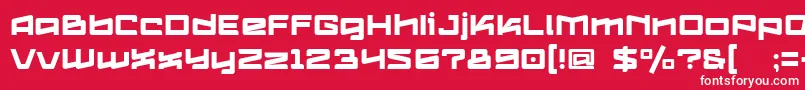 Logofontik4fRegular Font – White Fonts on Red Background
