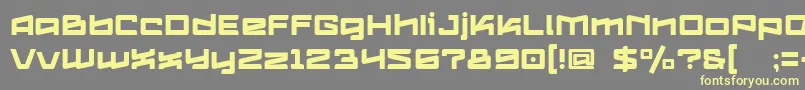 Шрифт Logofontik4fRegular – жёлтые шрифты на сером фоне