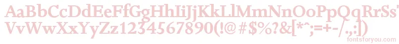 JessicaserialBold Font – Pink Fonts on White Background