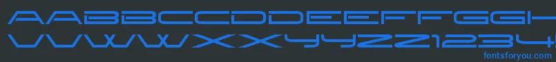 NewbrilliantRegular Font – Blue Fonts on Black Background