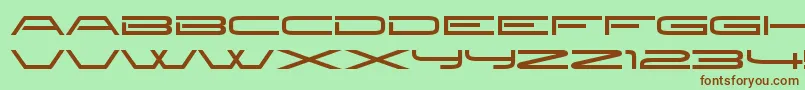 NewbrilliantRegular Font – Brown Fonts on Green Background