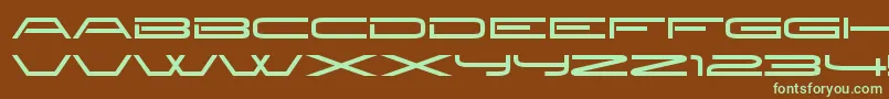 NewbrilliantRegular Font – Green Fonts on Brown Background
