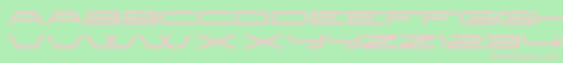 NewbrilliantRegular Font – Pink Fonts on Green Background