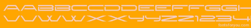 NewbrilliantRegular Font – Pink Fonts on Orange Background