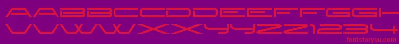 NewbrilliantRegular Font – Red Fonts on Purple Background