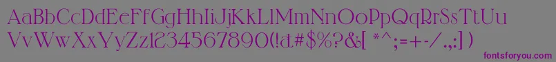 Шрифт Manquiscp – фиолетовые шрифты на сером фоне
