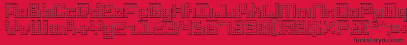 fuente Drido – Fuentes Negras Sobre Fondo Rojo