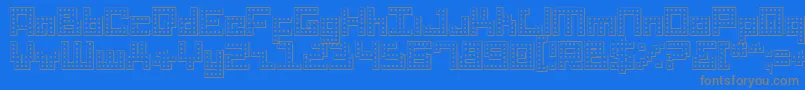 Шрифт Drido – серые шрифты на синем фоне