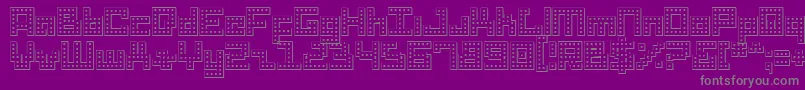 Drido Font – Gray Fonts on Purple Background