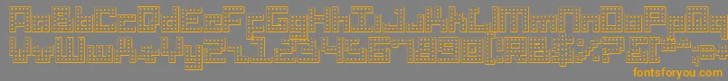 Drido Font – Orange Fonts on Gray Background