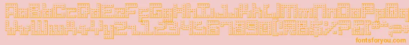 Drido Font – Orange Fonts on Pink Background