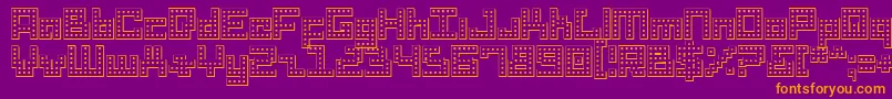Drido Font – Orange Fonts on Purple Background