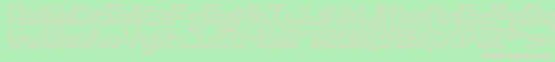 Шрифт Drido – розовые шрифты на зелёном фоне