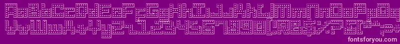 Drido Font – Pink Fonts on Purple Background