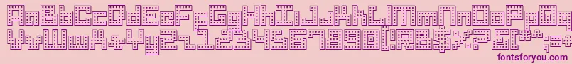 Шрифт Drido – фиолетовые шрифты на розовом фоне