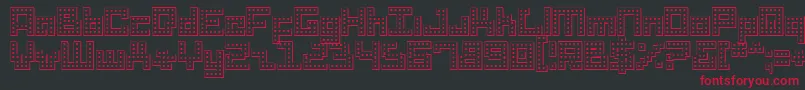 Drido Font – Red Fonts on Black Background