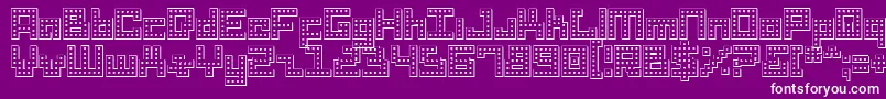 Drido Font – White Fonts on Purple Background