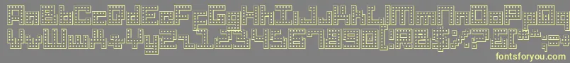 Drido Font – Yellow Fonts on Gray Background