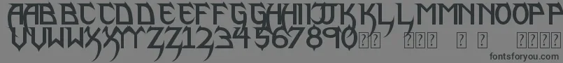 PhantomLordLite Font – Black Fonts on Gray Background