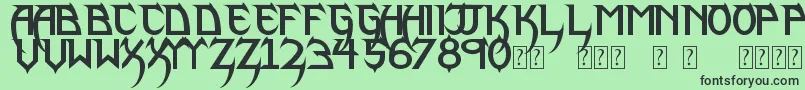 More about PhantomLordLite Font PhantomLordLite Font – Black Fonts on Green Background