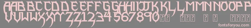 PhantomLordLite Font – Pink Fonts on Gray Background