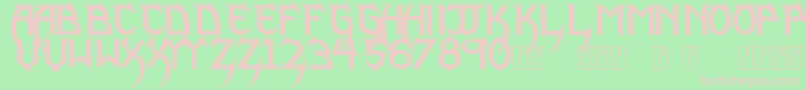 PhantomLordLite Font – Pink Fonts on Green Background