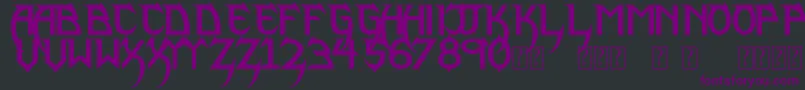 PhantomLordLite Font – Purple Fonts on Black Background