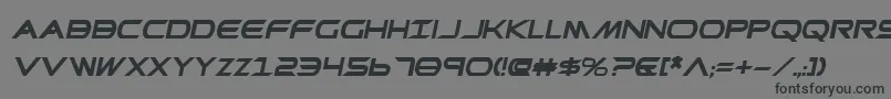 PrometheanBoldItalic Font – Black Fonts on Gray Background