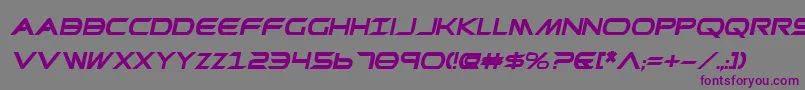 PrometheanBoldItalic Font – Purple Fonts on Gray Background