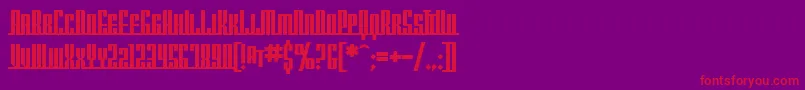 SfAmericanaDreamsScUprightBold Font – Red Fonts on Purple Background