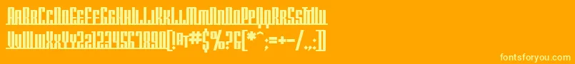 SfAmericanaDreamsScUprightBold Font – Yellow Fonts on Orange Background