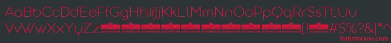 AristotelicaDisplayExtralightTrial Font – Red Fonts on Black Background