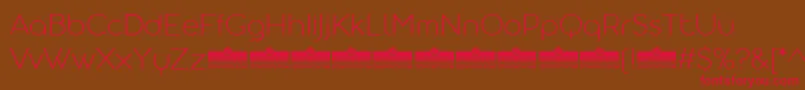AristotelicaDisplayExtralightTrial Font – Red Fonts on Brown Background
