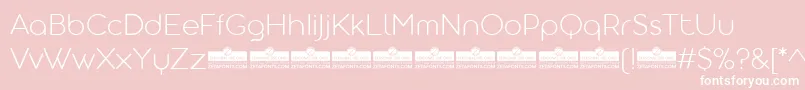 AristotelicaDisplayExtralightTrial Font – White Fonts on Pink Background