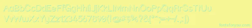 Strshd Font – Green Fonts on Yellow Background