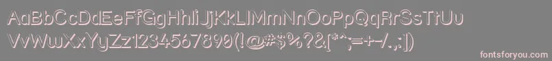 Strshd-Schriftart – Rosa Schriften auf grauem Hintergrund