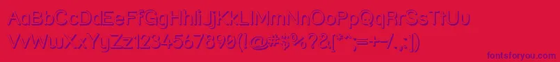 Strshd Font – Purple Fonts on Red Background