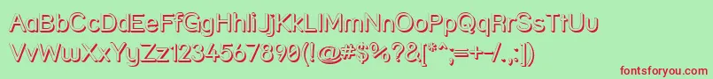 Strshd Font – Red Fonts on Green Background