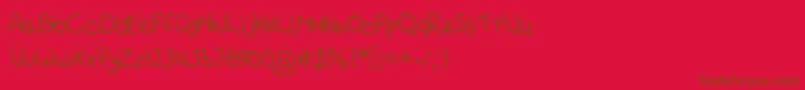 Fontbitch-fontti – ruskeat fontit punaisella taustalla