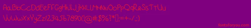 Шрифт Fontbitch – красные шрифты на фиолетовом фоне