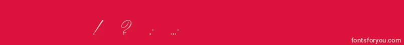 Police Imperial – polices roses sur fond rouge
