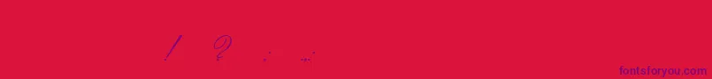 Imperial-Schriftart – Violette Schriften auf rotem Hintergrund